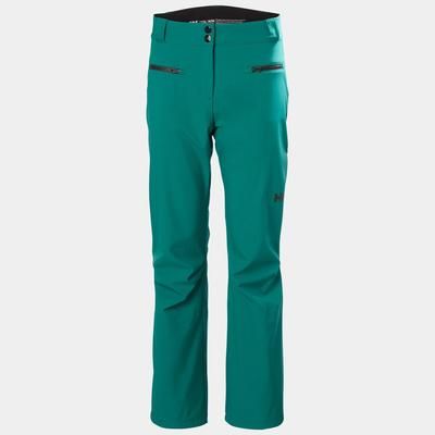 Helly Hansen Women's Bellissimo 2 Slim-Fit Softshell Ski Trousers Green M