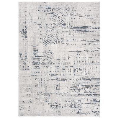 Tappeto da soggiorno blu crema efetto 3d morbido 120 x 170 cm