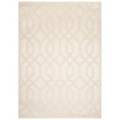 Tappeto esterno interni 3D crema beige astratto 120 x 170 cm