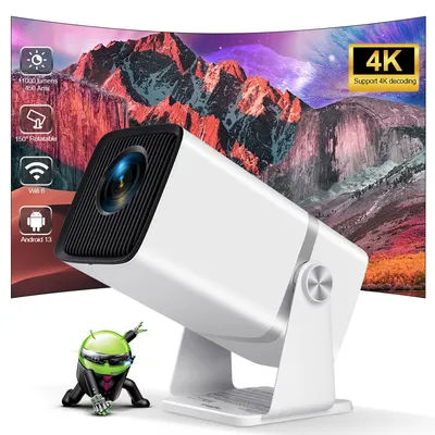 ThundeaL Mini Projector TD80W Full HD 1080P 4K Android WiFi Projector For Movies TD80 Smart Tv Home Movie Theater Portable Beam