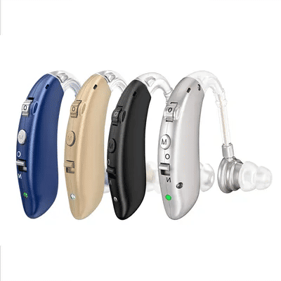 Rechargeable Hearing Aid for Seniors With Noise Reduction, Hearing Aid for Hearing Loss, Sound Amplifier With Volume Control