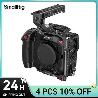 SmallRig Dedicated Handheld Kit for Canon EOS C70 with Cold Shoe Mounts ARRI 3/8" Holes Supports for