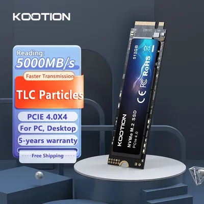 KOOTION M2 SSD NVME 256GB 512GB Gen4*4 Solid State Drive PCIE 4.0X4 2280 Internal Hard Disk HDD M.2 SSD for PC Laptop Desktop