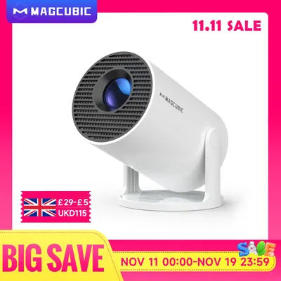 Magcubic 4K Wifi6 Projector Android 14 290 ANSI Allwinner H726 Dual WIFI BT5.0 1280*720P Home Cinema Outdoor portable HY300 Pro