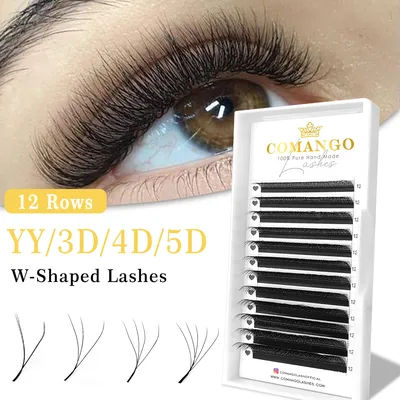 CoMango W Eyelash Extension Automatic Flowering 2d/3d/4d/5d/6d/8d W Fake Lashes 0.07 CD Premade Volume Fans Individual Eyelashes