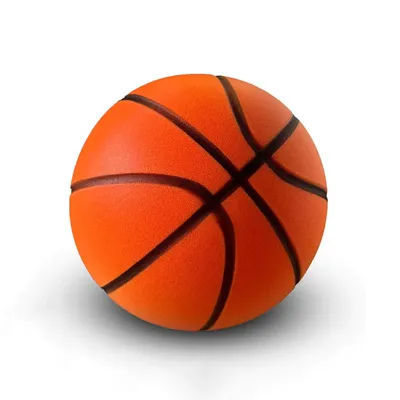 Winter Grooved Silent Basketball Ball Size 7 Adult Airless PU Foam Ball High Density Bouncing Quietly Dribble Indoor Xmas Gifts