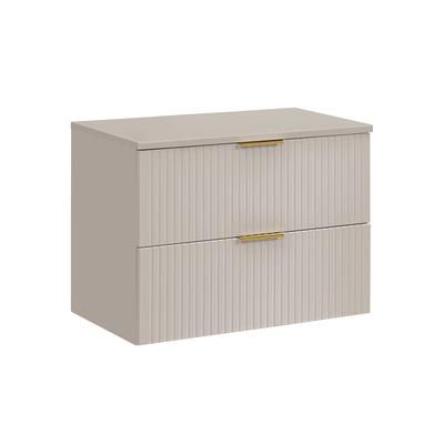 Mobile bagno senza lavabo effetto legno beige 80cm