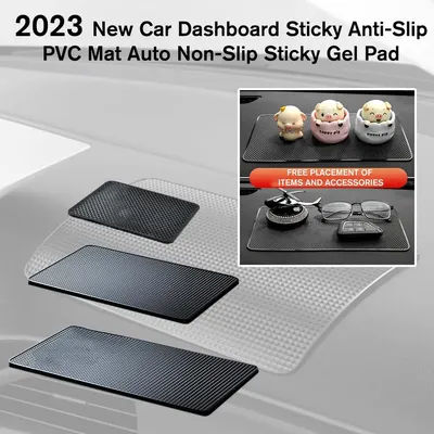 Tappetino antiscivolo per auto Cuscinetti in PVC antiscivolo appiccicosi nel cruscotto dell'auto Resistente al calore per il telefono Porta occhiali da sole Accessori per ornamenti per auto