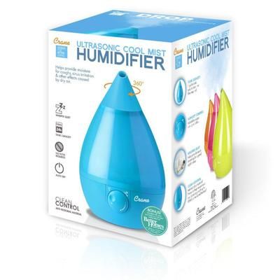 Crane 1 Gal. Drop Cool Mist Humidifier for Medium to Large Rooms - Aqua