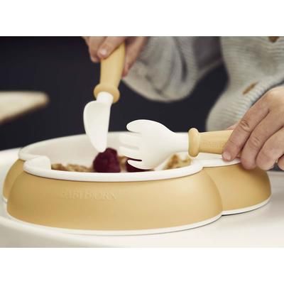 BabyBjorn Baby Plate, Spoon and Fork, 2 sets - Powder Blue