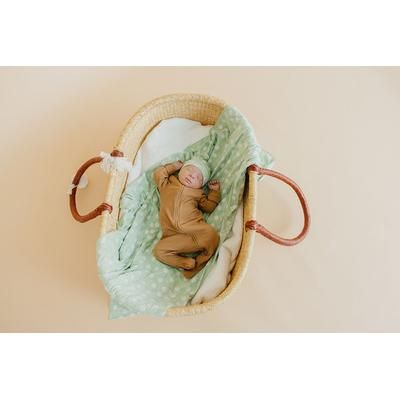 Copper Pearl Knit Swaddle Blanket - Bogey
