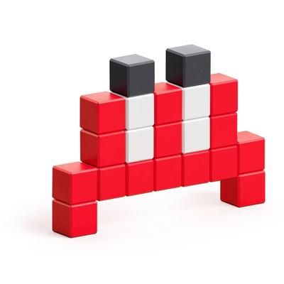 Ukidz PIXIO Mini Monster Crabb - 21 Magnetic Blocks in 3 Colors