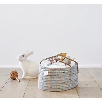 BEBE BASK LILY Diaper Caddy - Dove