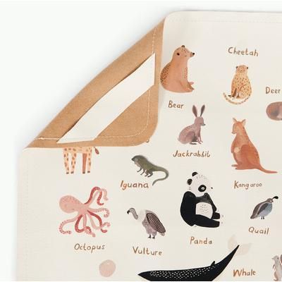 Gathre High Chair Mat, Mini - Animal Alphabet