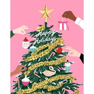 Jiggy 450pc Puzzle + Glue Kit - Tinsel Time by Ana Hard