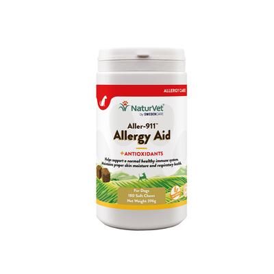 180 Chews Allergy Aid Advanced Aller-911 NaturVet Dog Supplements Snacks