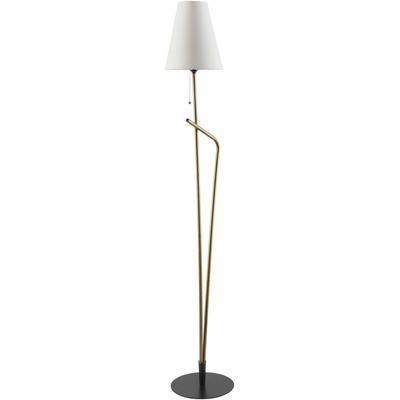 Ullensaker 65"H x 11"W x 11"D Gold/Black/White/Translucent Floor Lamp - Boutique Rugs