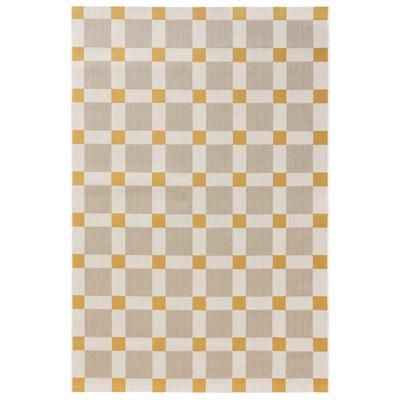 Tappeto per interno ed esterno beige/giallo 200x290