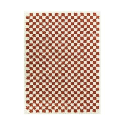 Tappeto a pelo lungo morbido e confortevole terracotta 160 x 230 cm