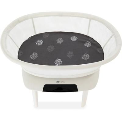 4moms Mamaroo Sleep Cotton Bassinet Sheet - Grey Crosshatch