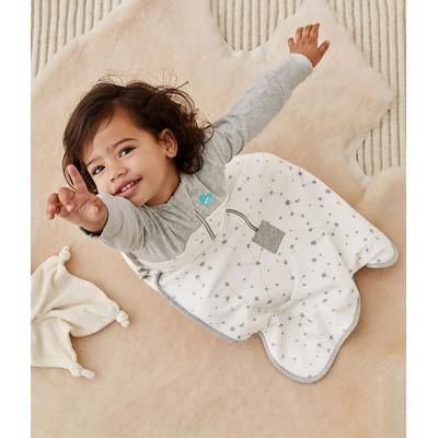 Love To Dream Long Sleeve Sleep Bag Organic Cotton Fleece Mild, 18-36 M - Stellar White
