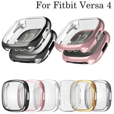 Full Protective Case Cover For Fitbit Versa 4 SmartWatch Screen Protector For fitbit versa4 Accessories Frame Cases Soft TPU hot