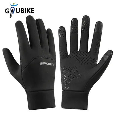 GTUBIKE Winter Warm Cycling Waterproof Gloves Windproof Sports Fishing Touchscreen Driving Motorcycle Ski Non-slip Gloves