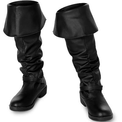 Medievale Rinascimento Scarpe Stivali al ginocchio Stivali jazz piatti Costume Per uomo Per donna Celtico Costumi da pirata Reale Mascherata Festa / Sera LARP Fiera Rinascimentale Adulti Scarpe