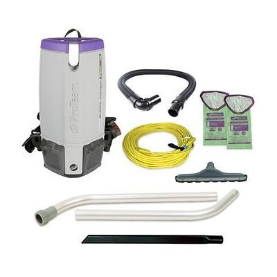 ProTeam Super Coach Pro 10 Backpack Vacuum 107306 with 1.5 inch Hard Surface Floor Attachment Kit A 101829