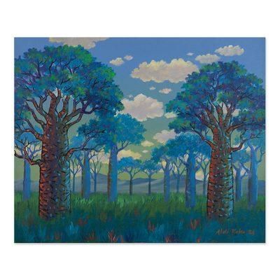 'Inspirational Impressionist Nature-Themed Acrylic Painting'