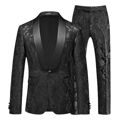 Disco Anni '80 Pantaloni Abiti Completi Blazer Disco Tinta unica Costume Per uomo Mascherata Performance Feste Club Adulti Cappotto Pantaloni