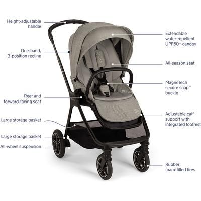 Nuna x BMW TRIV Next Compact Stroller - Graphene