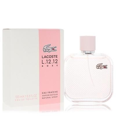 Lacoste Eau De Lacoste L.12.12 Rose Eau Fraiche For Women By Lacoste Eau De Toilette Spray 3.3 Oz
