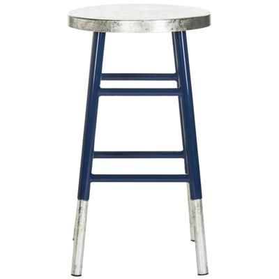 Sgabello da bar in ferro argento