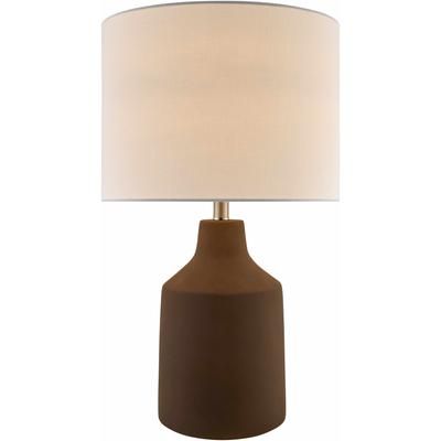 Toamasina 26"H x 15"W x 15"D Cottage Rust/White/Translucent Table Lamp - Boutique Rugs