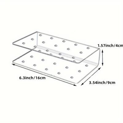 TEMU 15-hole Acrylic Lollipop Holder, 1pc Clear Plastic Cake Stand, Transparent Lollipop For Weddings, Parties, Restaurants