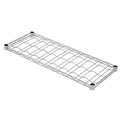 Quantum Food Service 1436WSC Chrome Wine Cradle Shelf - 36"W x 14"D, Silver
