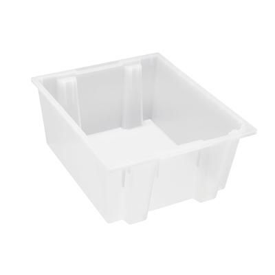 Quantum Food Service SNT225CL Stack & Nest Shelf Tote - 23 1/2" x 19 1/2", Clear