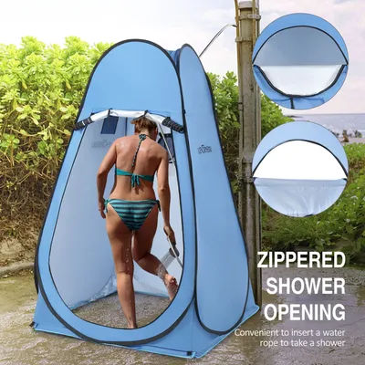 Pop Up Privacy Shelter Tent Portable Outdoor Camping Beach Instant Shower Toilet Changing Tent Sun Rain Shelter with Window