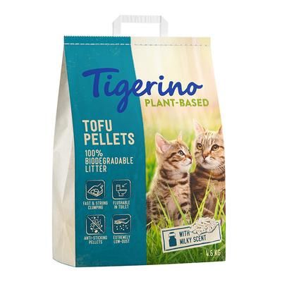 4.6kg Milky Scent Tofu Pellets Tigerino Plant-Based Cat Litter