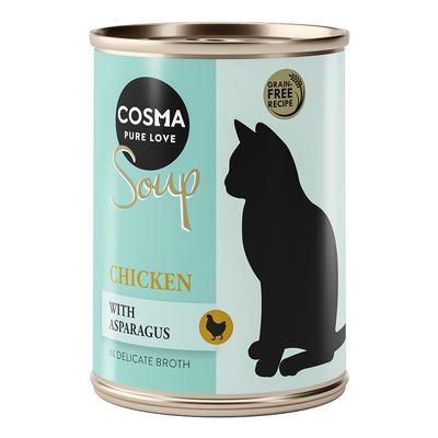 24x100g Chicken with Asparagus Soup Cosma Wet Cat Food