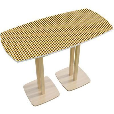 table réunion haute woody 6 places safran- manutan expert