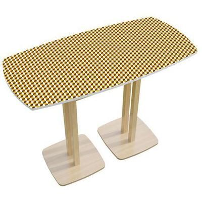 table réunion haute woody 4 places safran- manutan expert