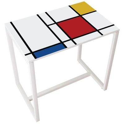 table réunion haute 4 pers. plateau design- manutan expert