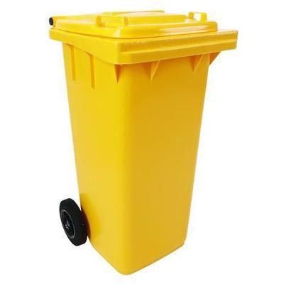 poubelle full color - 120 l - jaune - manutan