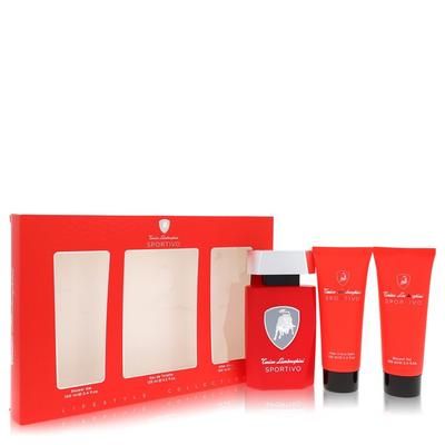 Lamborghini Sportivo For Men By Tonino Lamborghini Gift Set - 4.2 Oz Eau De Toilette Spray + 3.4 Oz