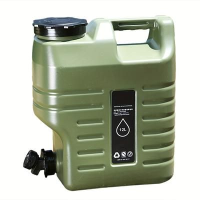 TEMU New 12l Outdoor Water Storage Bucket With Faucet, Large Capacity Drinking Water Bucket, Car Storage Bucket, Camping Water Bucket