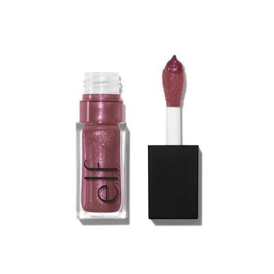 e.l.f. Cosmetics Glow Reviver Lip Oil Glimmer In Divine Wine - Vegan and Cruelty-Free Makeup