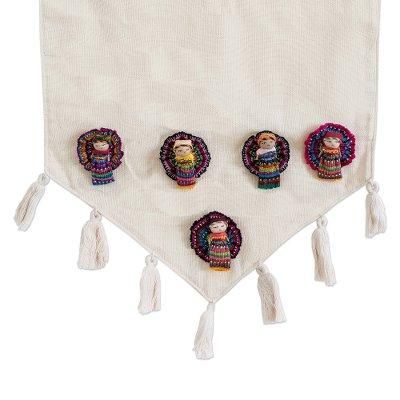 Ixmucané's Gift,'Tasseled Worry Doll Motif Table Runner'