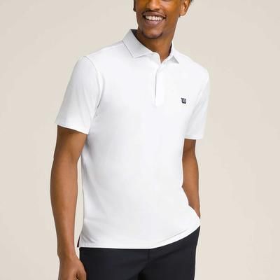 Wilson League Polo Men's Tennis Apparel Bright White